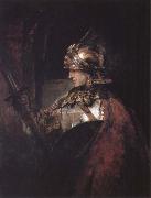 REMBRANDT Harmenszoon van Rijn A Man in Armour china oil painting artist